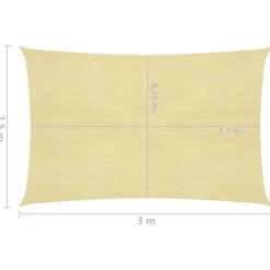 Aurinkopurje suorakulma, HDPE, 160g/m², eri kokoja ja värejä
