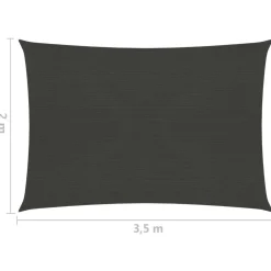 Aurinkopurje suorakulma, HDPE, 160g/m², eri kokoja ja värejä