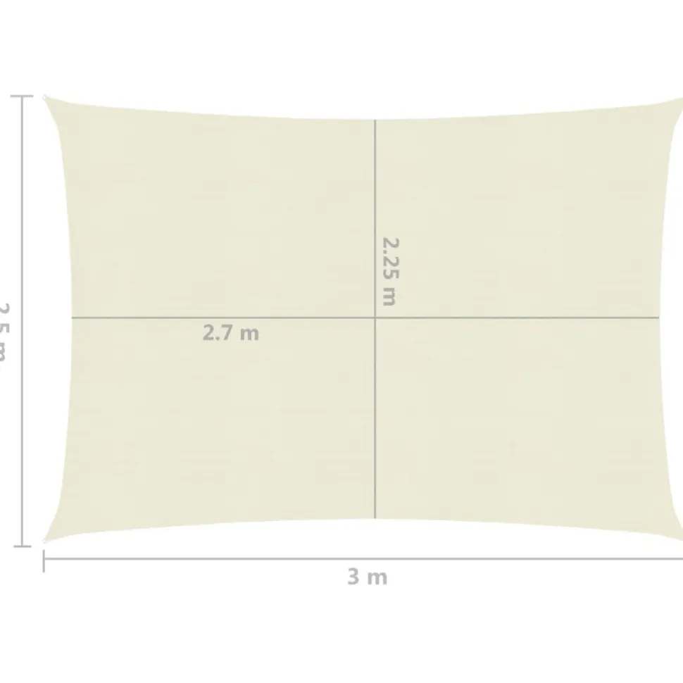 Aurinkopurje suorakulma, HDPE, 160g/m², eri kokoja ja värejä