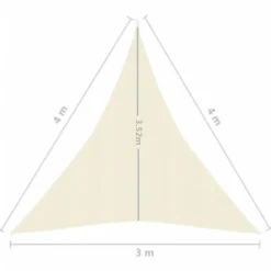 Aurinkopurje 160 g/m² 3x3x3 m HDPE valkoinen