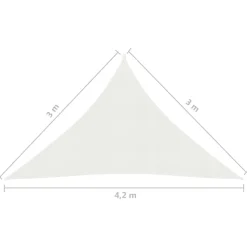 Aurinkopurje 160 g/m² 3x3x3 m HDPE valkoinen