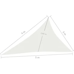 Aurinkopurje 160 g/m² 3x3x3 m HDPE valkoinen