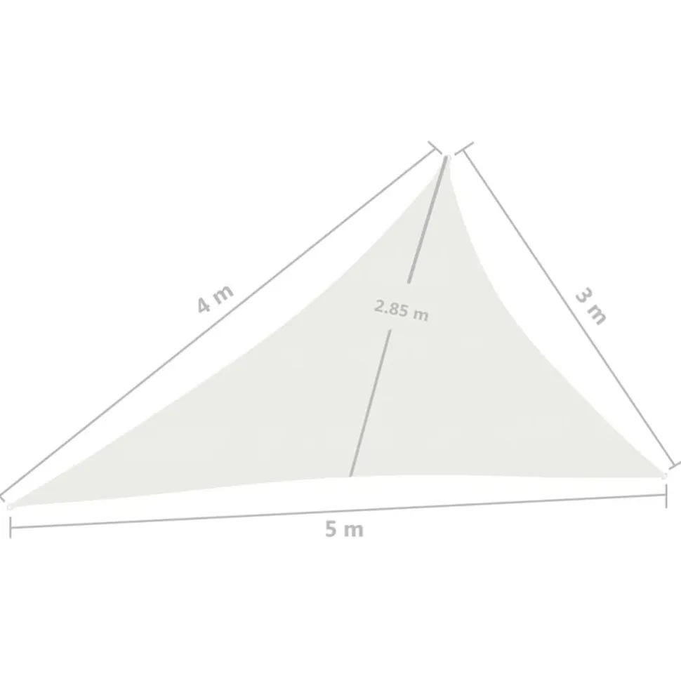 Aurinkopurje 160 g/m² 3x3x3 m HDPE valkoinen