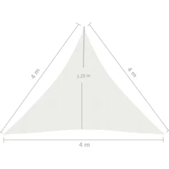Aurinkopurje 160 g/m² 3x3x3 m HDPE valkoinen