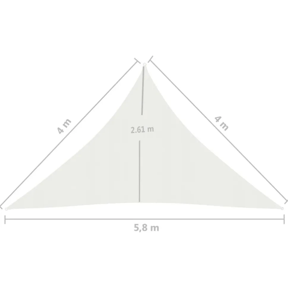 Aurinkopurje 160 g/m² 3x3x3 m HDPE valkoinen