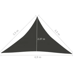 Aurinkopurje 160 g/m² 3x3x3 m HDPE valkoinen
