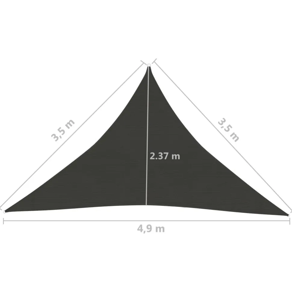 Aurinkopurje 160 g/m² 3x3x3 m HDPE valkoinen