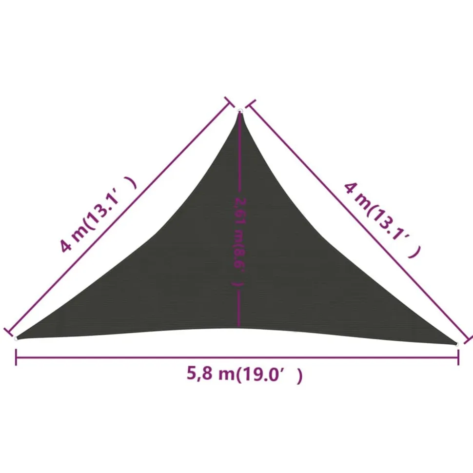 Aurinkopurje 160 g/m² 3x3x3 m HDPE valkoinen