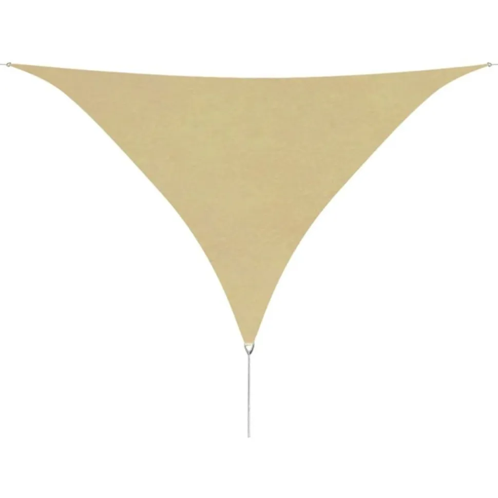 Aurinkopurje oxford-kangas kolmio 5x5x5 m beige