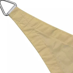Aurinkopurje oxford-kangas kolmio 5x5x5 m beige