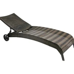 Aurinkotuoli Home4you Wicker, tummanruskea