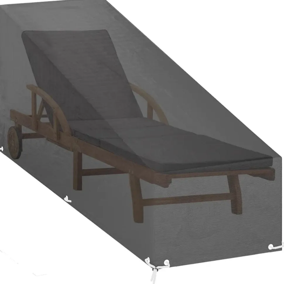 Aurinkotuolin suojus 12 purjerengasta 200x65x35/60 cm PE