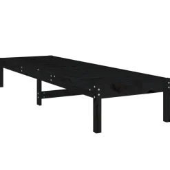 Aurinkotuolit 2 kpl musta 199,5x60x74 cm, mänty