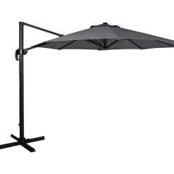 Aurinkovarjo Linz Ø300cm tummanharmaa