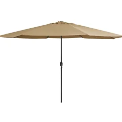 Aurinkovarjo metallirunko 400 cm harmaanruskea