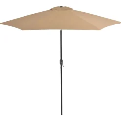 Aurinkovarjo metallirunko 300 cm harmaanruskea