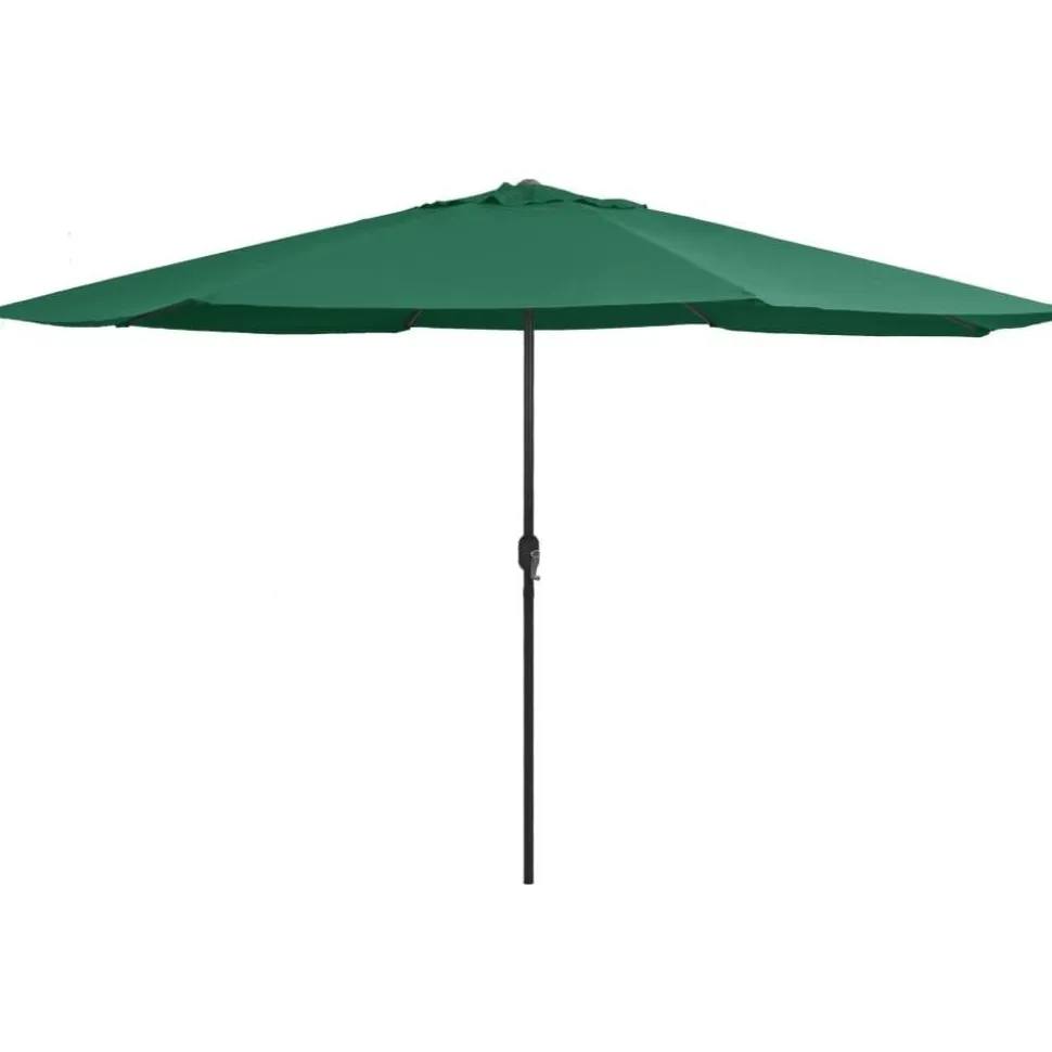 Aurinkovarjo metallirunko 400 cm vihreä