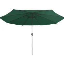 Aurinkovarjo metallirunko 400 cm vihreä