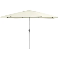 Aurinkovarjo metallirunko 400 cm hiekanvalkoinen