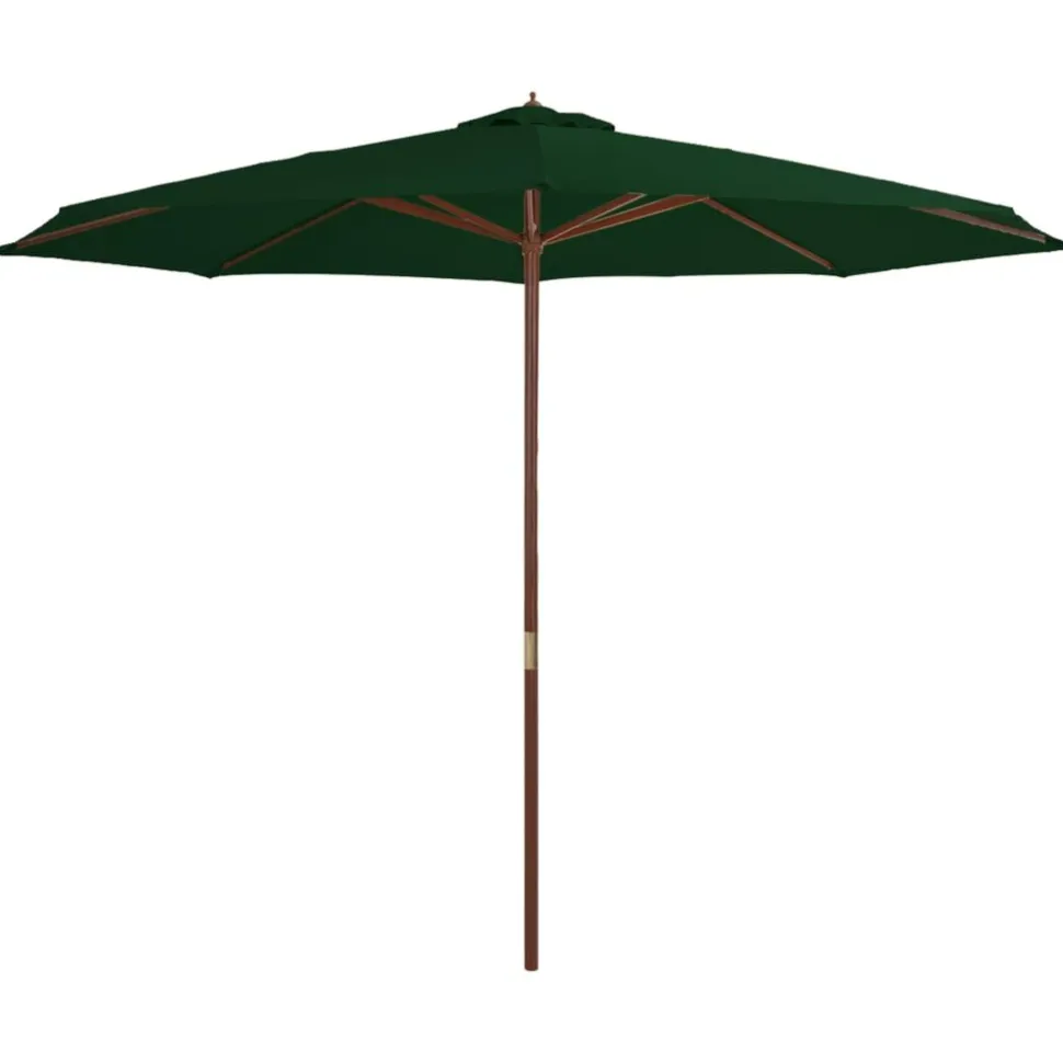 Aurinkovarjo puurungolla 350cm, eri värejä