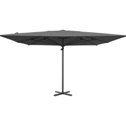 Aurinkovarjo Brafab Mozzo, 400x400cm, antrasiitti/harmaa