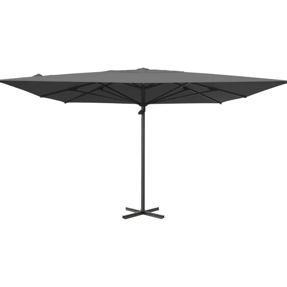 Aurinkovarjo Brafab Mozzo, 400x400cm, antrasiitti/harmaa