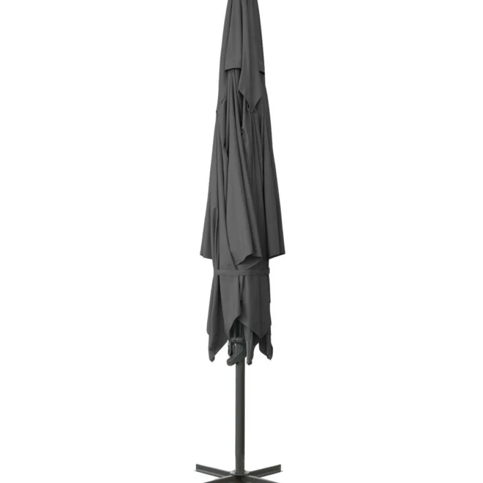 Aurinkovarjo Brafab Mozzo, 400x400cm, antrasiitti/harmaa