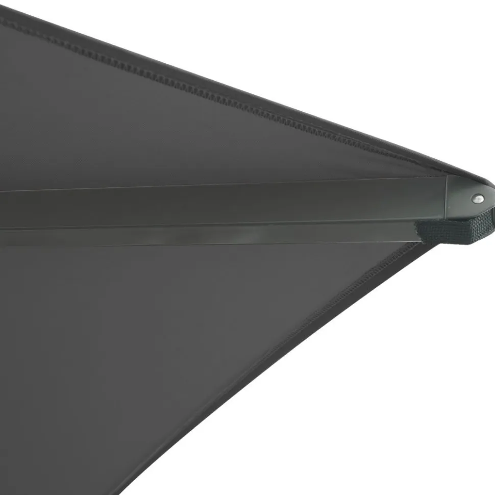 Aurinkovarjo Brafab Mozzo, 400x400cm, antrasiitti/harmaa