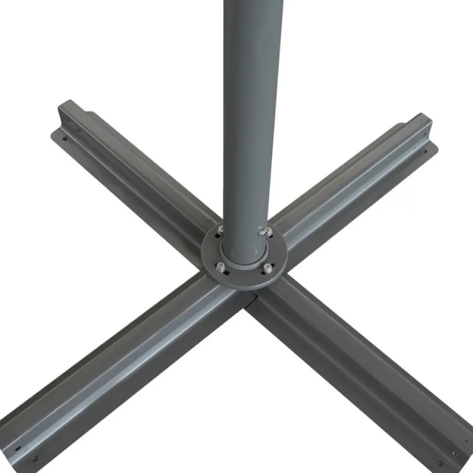 Aurinkovarjo Brafab Mozzo, 400x400cm, antrasiitti/harmaa