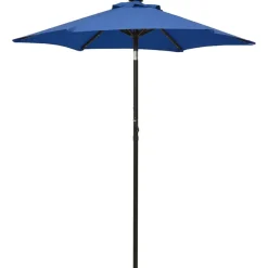 Aurinkovarjo LED-valolla 200x211 cm alumiini musta