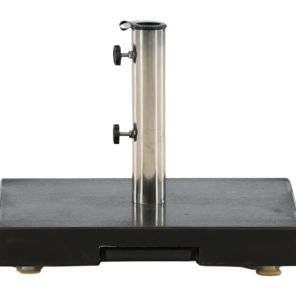Aurinkovarjon jalka Venture Home Stathera, neliskulmainen, 40kg, musta graniitti