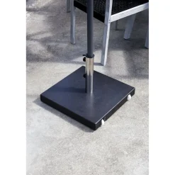 Aurinkovarjon jalka Venture Home Stathera, neliskulmainen, 40kg, musta graniitti