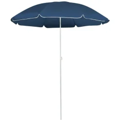 Aurinkovarjo terästanko 180 cm sininen