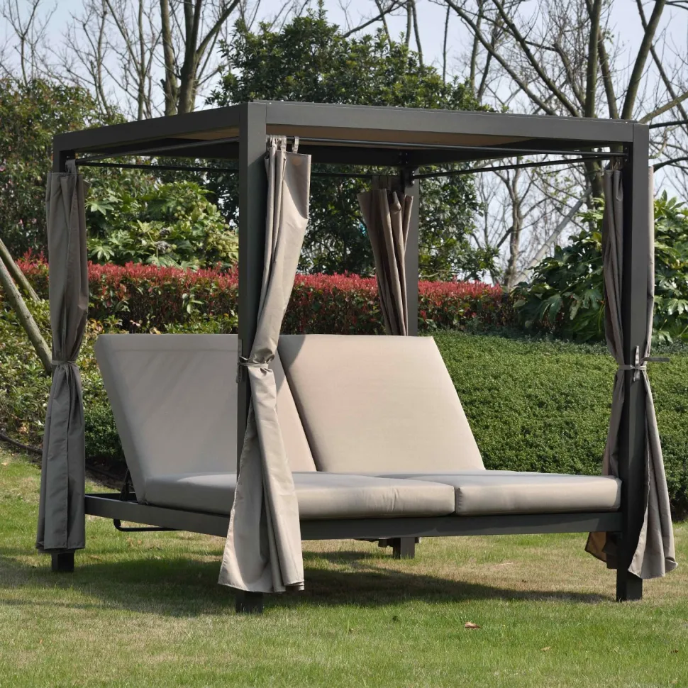 Aurinkovuode Home4you Morocco 200x188 cm ruskea