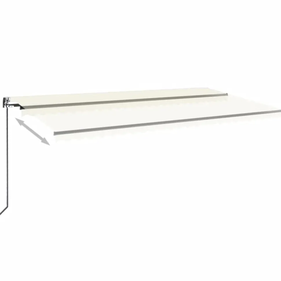 Automaattisesti sisäänkelattava markiisi 350x250 cm kerma