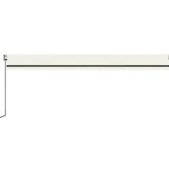 Automaattisesti sisäänkelattava markiisi 350x250 cm kerma