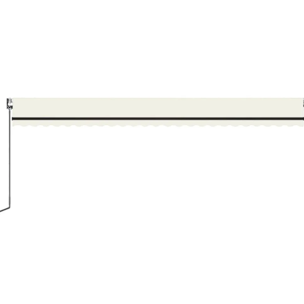Automaattisesti sisäänkelattava markiisi 350x250 cm kerma