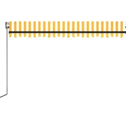 Automaattisesti sisäänkelattava markiisi 350x250 cm kerma