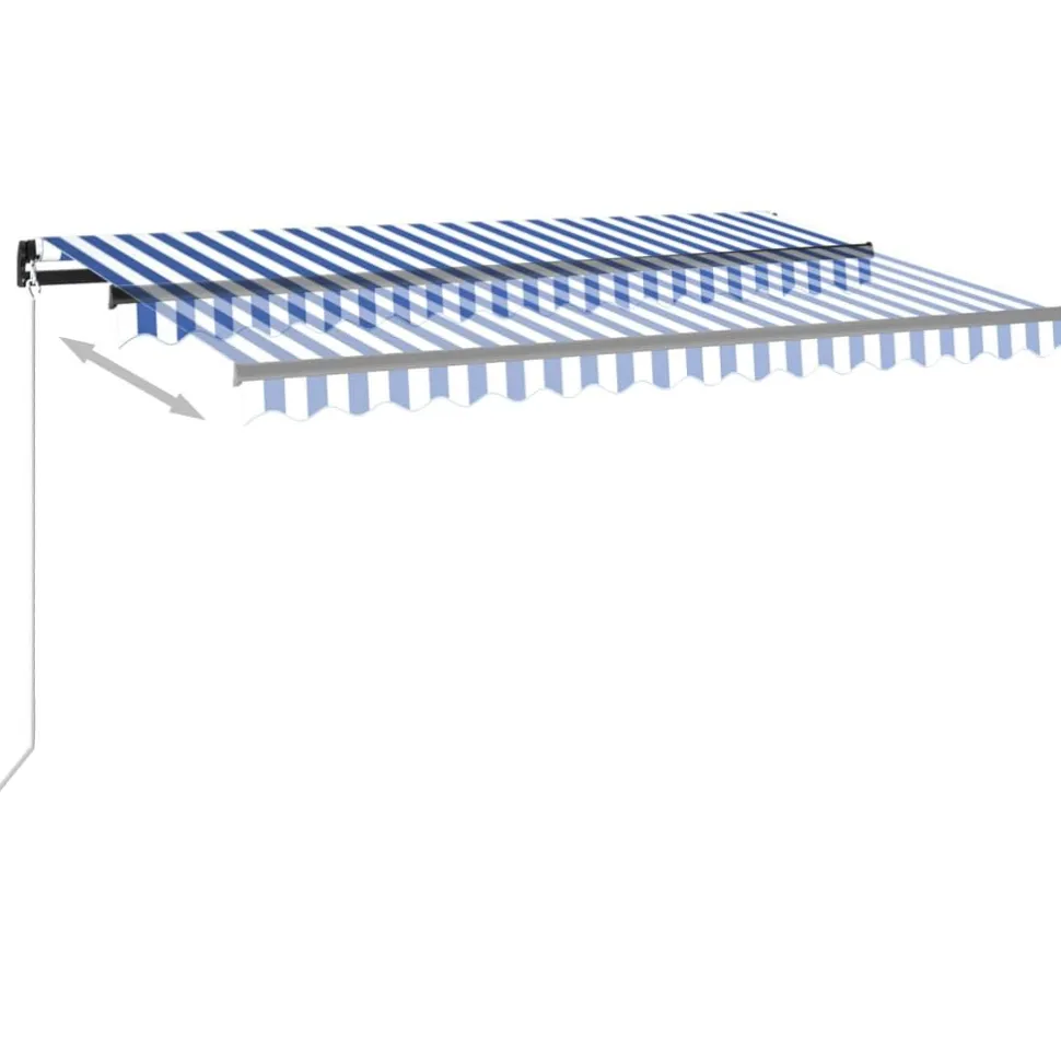 Automaattisesti sisäänkelattava markiisi 350x250 cm kerma