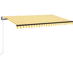 Automaattisesti sisäänkelattava markiisi 350x250 cm kerma