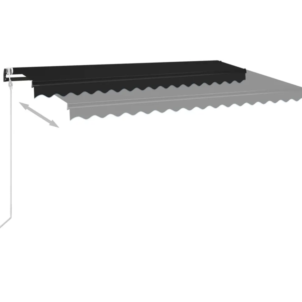 Automaattisesti sisäänkelattava markiisi 350x250 cm kerma