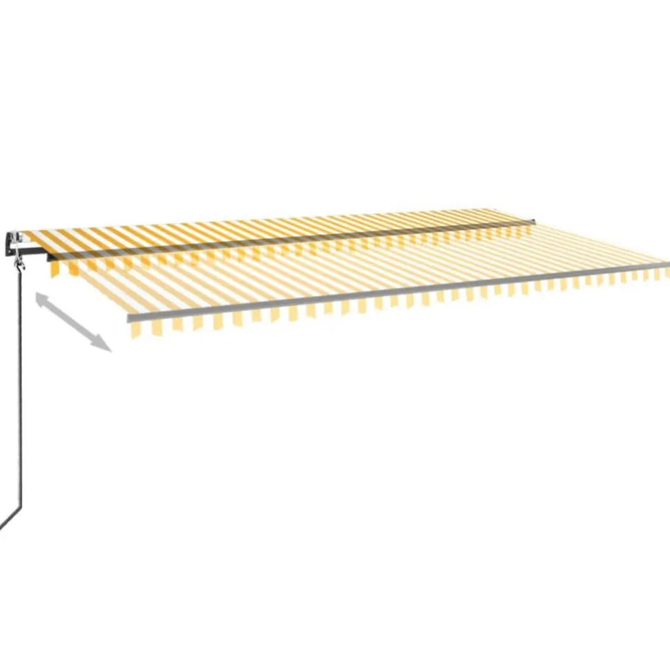 Automaattisesti sisäänkelattava markiisi 350x250 cm kerma