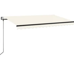Automaattisesti sisäänkelattava markiisi 350x250 cm kerma