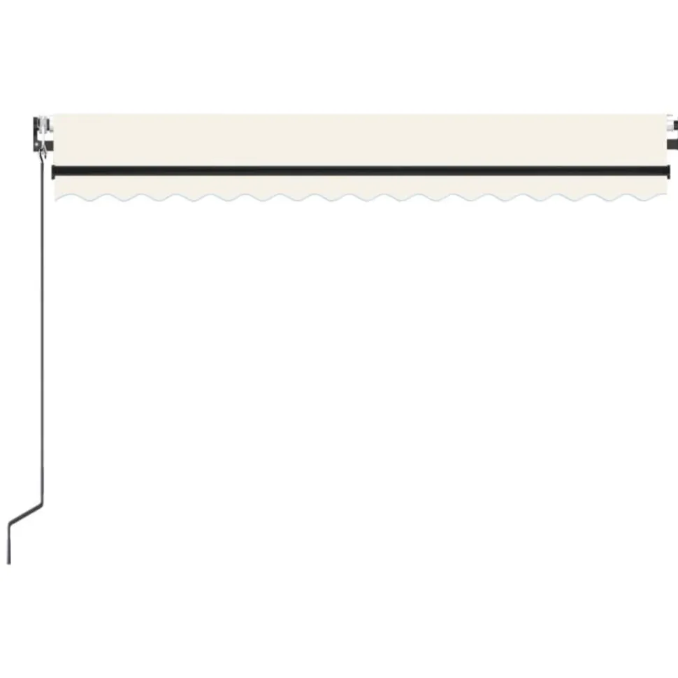 Automaattisesti sisäänkelattava markiisi 350x250 cm kerma