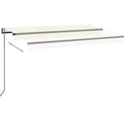Automaattisesti sisäänkelattava markiisi 350x250 cm kerma