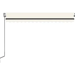 Automaattisesti sisäänkelattava markiisi 350x250 cm kerma