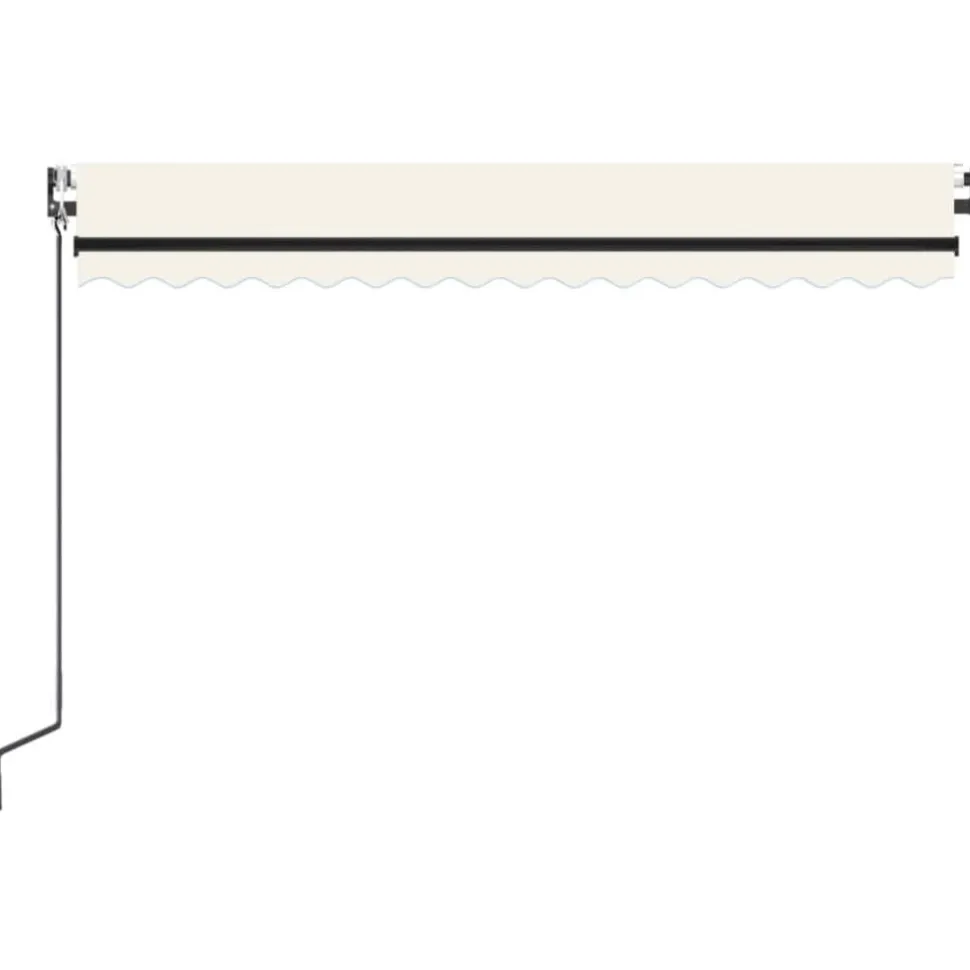Automaattisesti sisäänkelattava markiisi 350x250 cm kerma