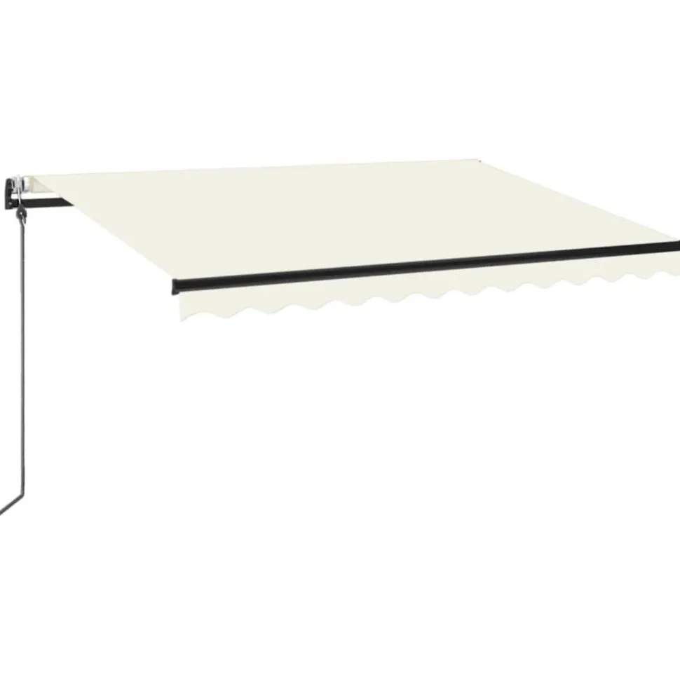 Automaattisesti sisäänkelattava markiisi 350x250 cm kerma