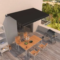 Automaattisesti sisäänkelattava markiisi 350x250 cm kerma