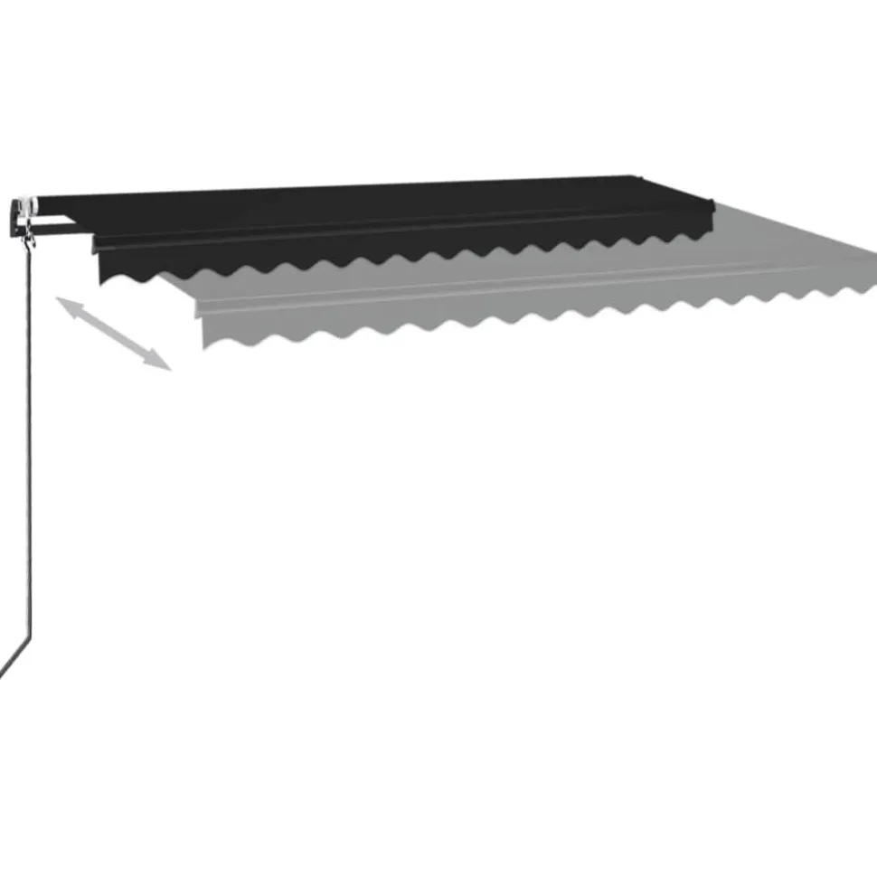 Automaattisesti sisäänkelattava markiisi 350x250 cm kerma